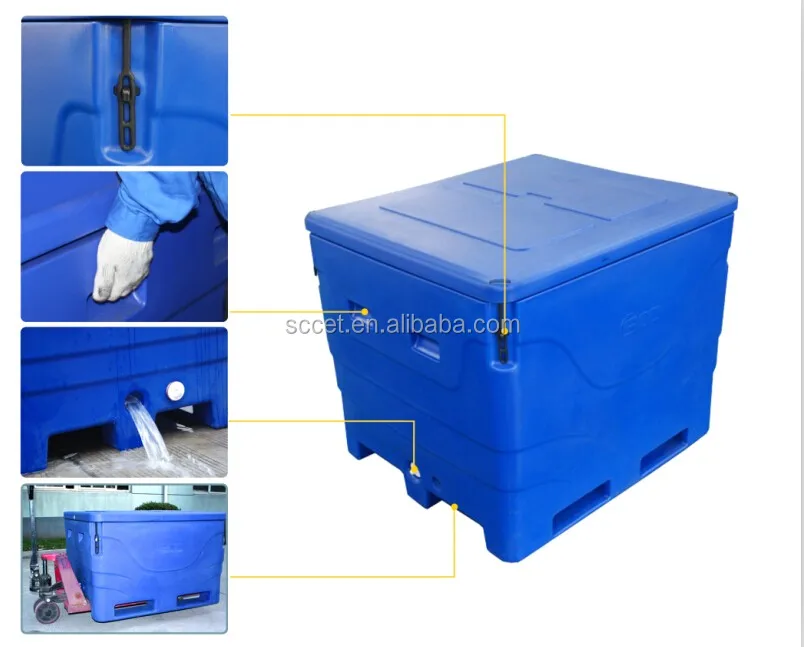 Large Fish Tubs Insulated Fish Container Chilly Seafood Bin Buy Seafood Storage Bin,Insulated