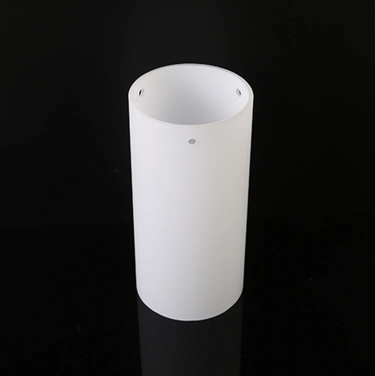 frost opal white glass cylinder lamp shade /glass tube for light