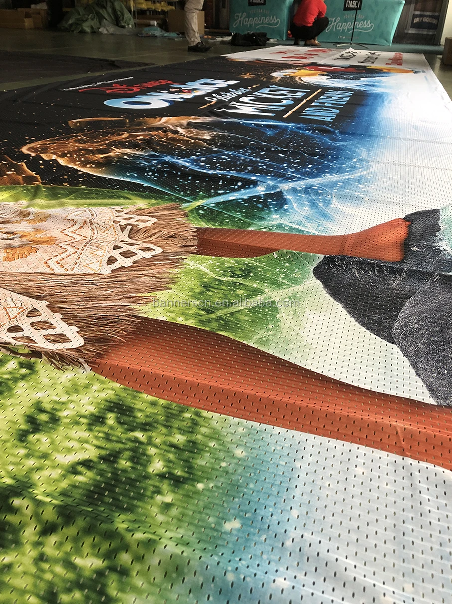 Cloth / Polyester / Fabric Mesh Flex Banner Printing