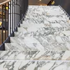 Marble stair steps for price calacatta marble stairs
