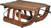 Rustic furniture Logging Sled Coffee Table