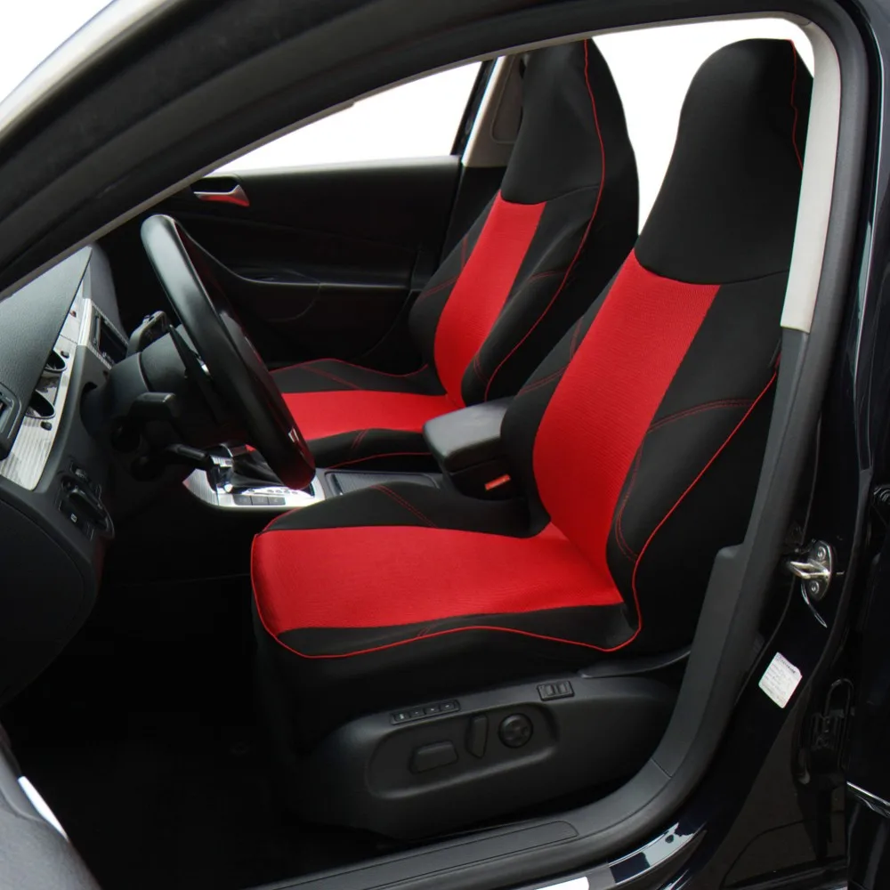thumbnail image 2 of The Quality Cover Front Bucket Seat Cover Built-in Seatbelt, Solid Black, With Dash Mat, SUV Sedan 2 of 4