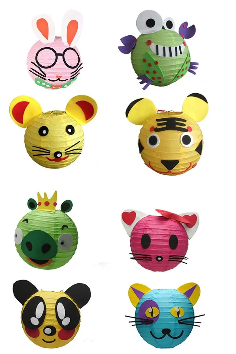 Diy Animal Led Paper Lanterns For Children Buy Electric Paper