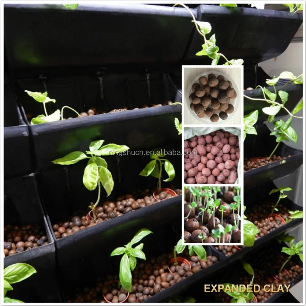 Expanded lightweight aggregate Hydroballs for Aquaponics greenhouse