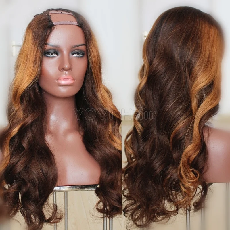 Cheap u part top wigs