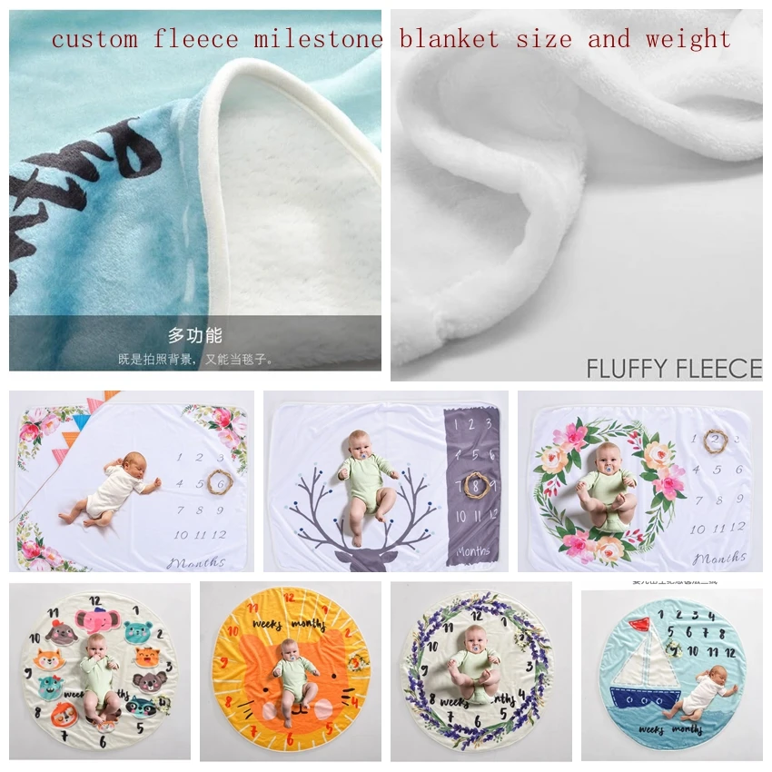 custom milestone blanket