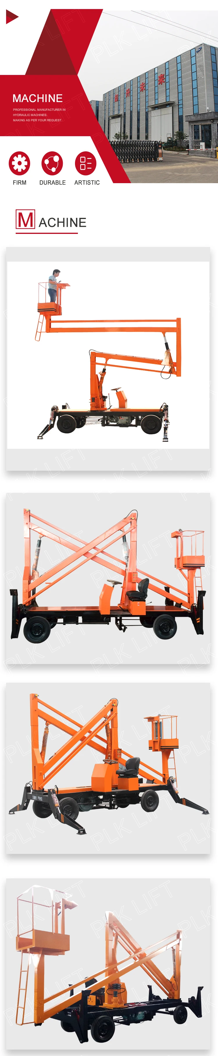 Good Efficiency 16m Trailer Telescopic Manual Boom Lift Buy Manual
