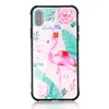 Flamingo Back Glass Battery Case For iPhone X Back Tempered Glass Protector Door Housing Case Rear Glass For iPhone X Case Back