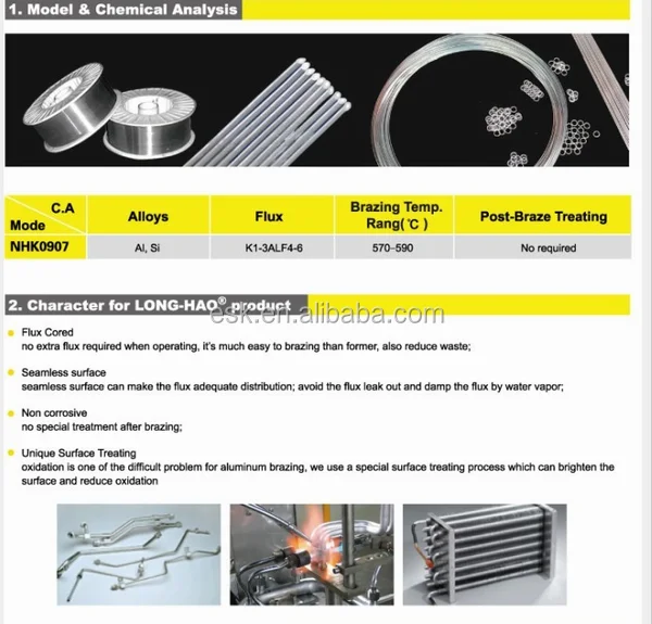Низкотемпературный Алюминиевый Сварочный Провод Для Пайки E8812nc - Buy ...