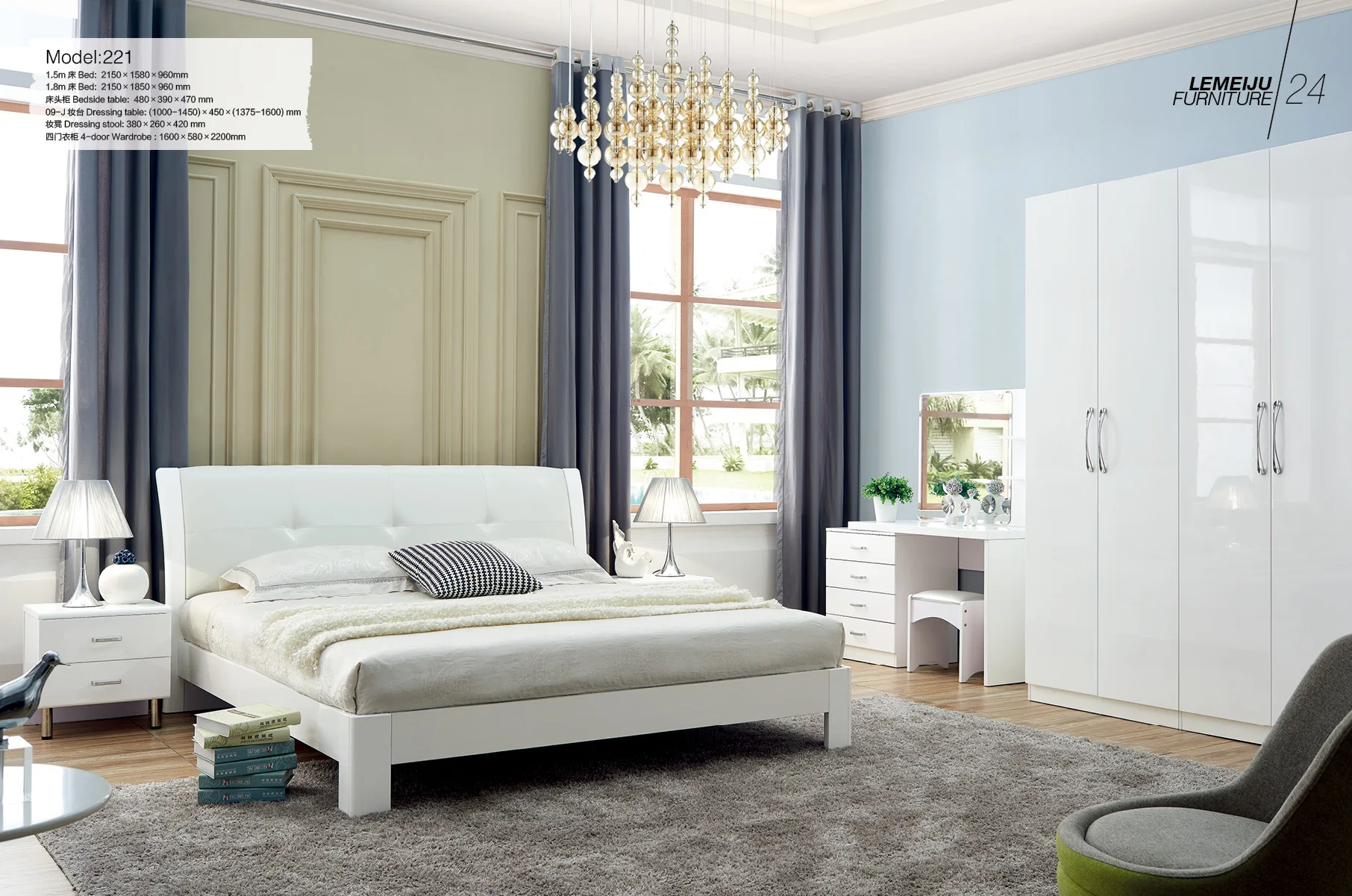 white mdf bedroom furniture