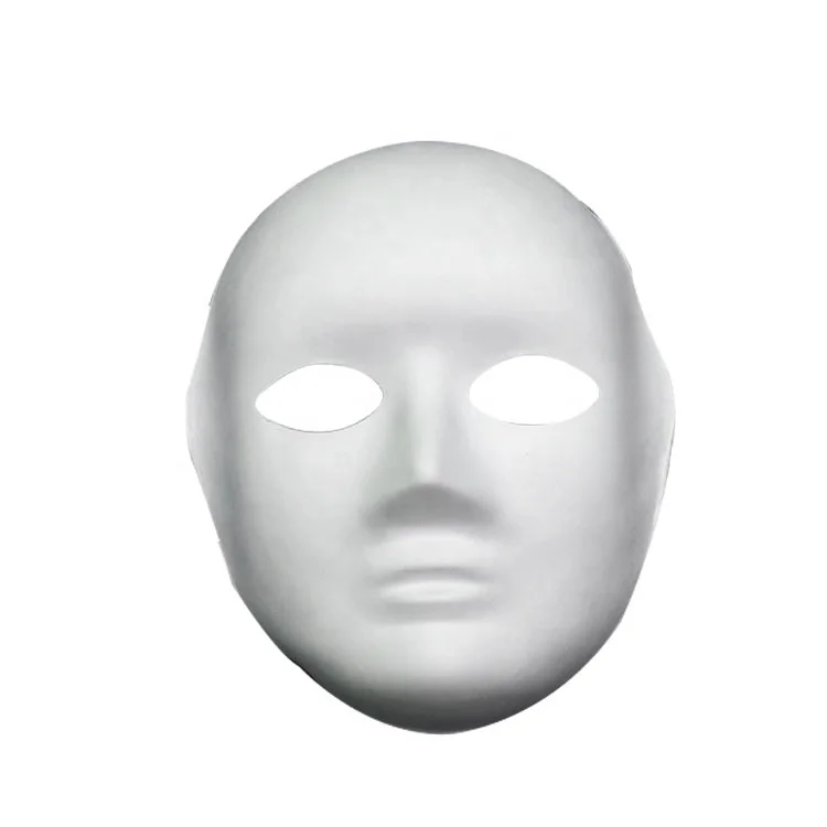 white paper mask