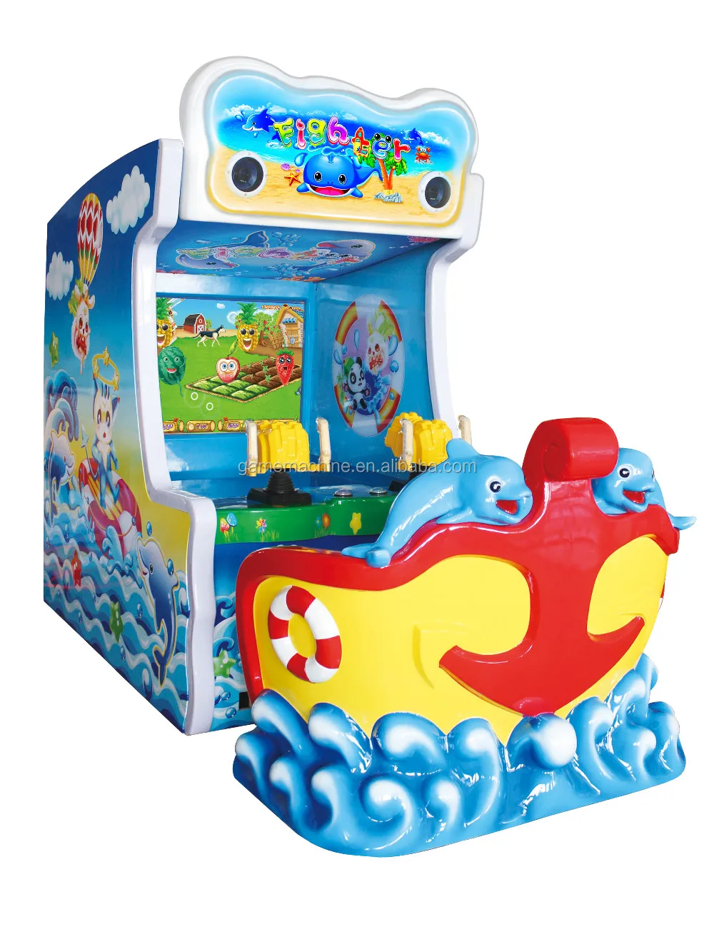 Rolling Ball Lottery Tickets Game Machine Coin Operated Kids Energy