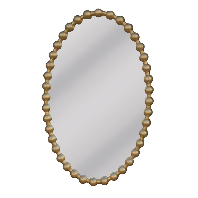 Simple Oval Ball Decorative Pu Mirror Buy Oval Pu Mirror,Simple Pu