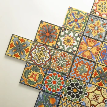 100 100mm Small Size Antique Decorative Ceramic Wall Tiles 100 100mm Small Size Antique Decorative Ceramic Wall Tiles