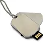 custom logo memory stick military style metal chain necklace usb 2.0 or usb 3.0 ultra thin usb flash drive with necklace