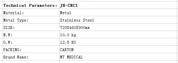 Stainless steel urgical trolley medical trolley carts patient trolley for hospital MT MEDICAL