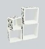 set3 silk printing display storage wooden cube wall shelf