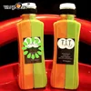 500ml Double Flavour Thai Milk Tea Plastic Bottles 2 Flavours Thai Green Tea Packing Containers
