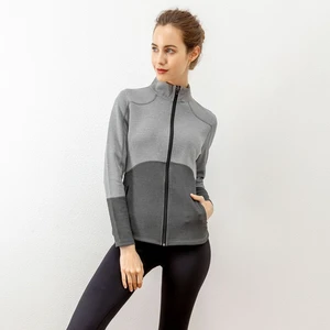 Spring And Winter Color Block Sports Jacket Women Fitness Activewear Spring And Winter Color Block Sports Jacket Women Fitness Activewear
