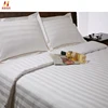 Pure cotton jacquard stripe hotel bedding set, duvet, sheets.