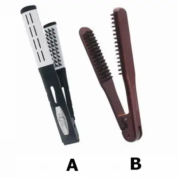 Plastic Double Sided Hair Straightening Boar Bristle Brush Plastic Double Sided Hair Straightening Boar Bristle Brush