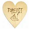 Heart Shaped Real Wooden Board Tags wooder burning use Wooden Tags For Birthday Boards, Chore Boards or other Special Dates