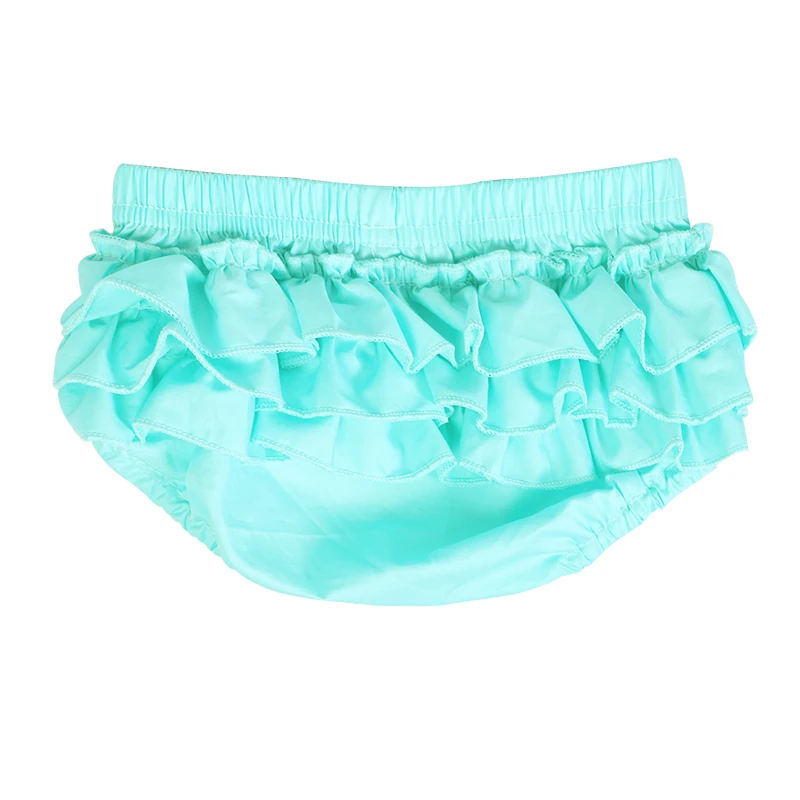 Wholesale Boutique Infant Clothing Aqua Simple Underwear Baby Woven