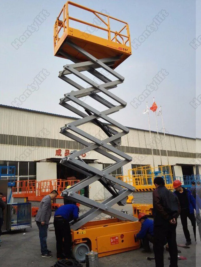 Electric Hydraulic Scissor Lift Scaffold Platform Aerial Work Platform