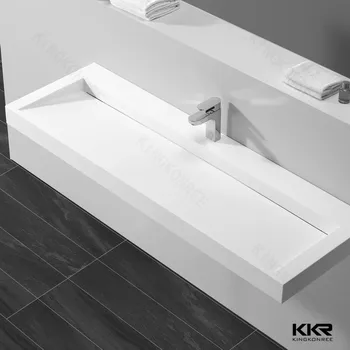 Kkr Bathroom Trough Sinks Solid Surface Wash Basin Bathroom Sinks Vanities Buy Bathroom Sinks Vanities Solid Surface Wash Basin Bathroom Trough