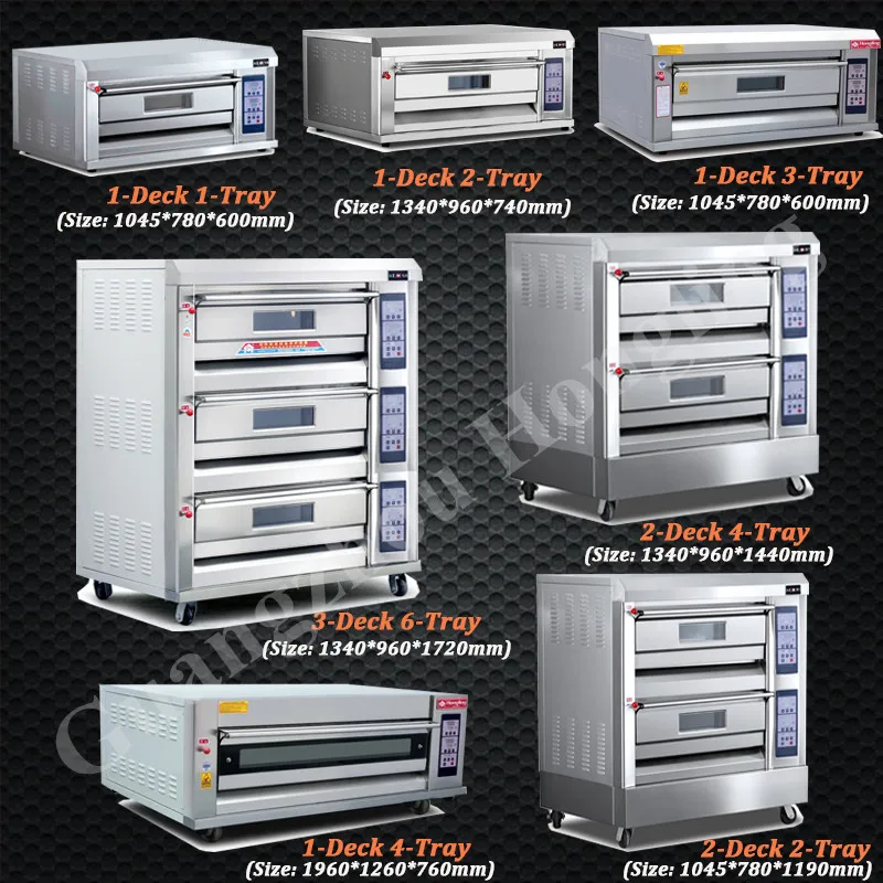 Commercial Gas 2 Deck 4 Tray Bakery Oven Price in Philippines, View