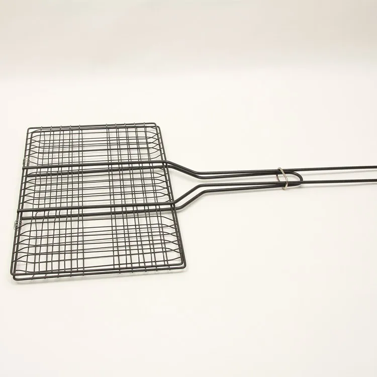 Bbq Wire Mesh Tray Multipurpose Rectangle Net Non-stick Barbecue Grill ...