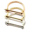 Silver, Rose Gold And Gold Plated Stainless Steel Screw Cuff Bangle