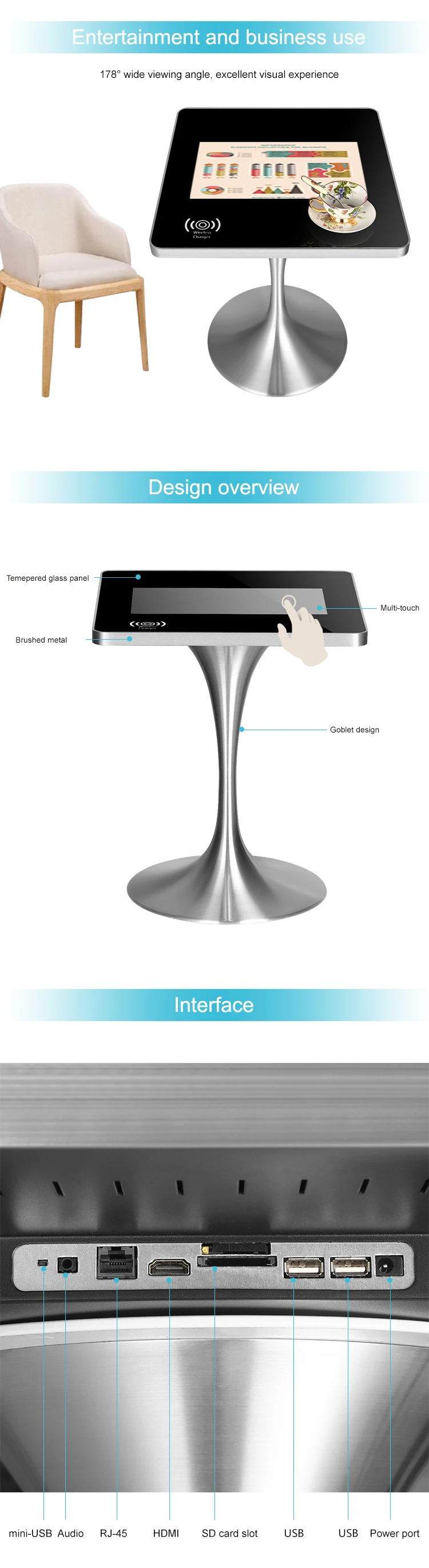 Smart Lcd Kiosk Interactive Table Cafe Touchscreen Table With Android