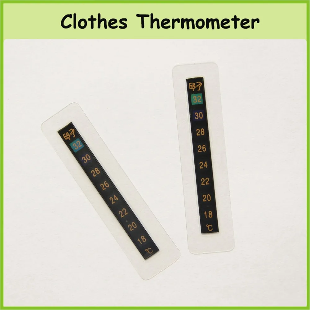 High Quality Liquid Crystal Clothes Thermometer For Garment Accessories