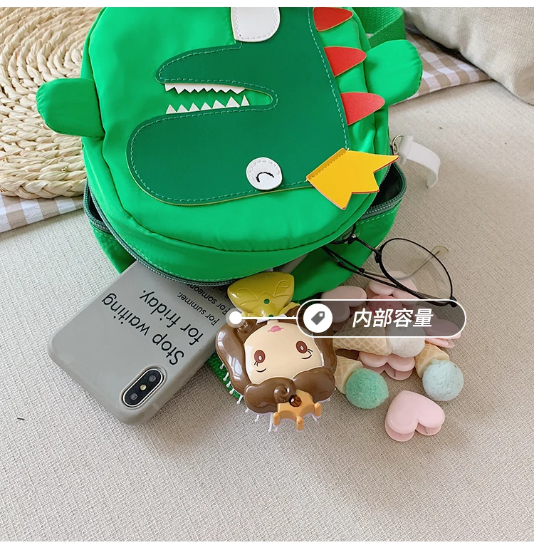 nylon cute childrens mini 3d cartoon animal dinosaur kids back