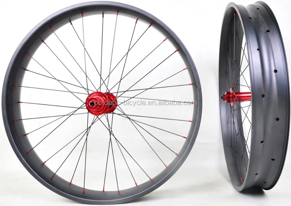 Sale 2017 chinese Baolijia full Toray carbon fiber fat wheel 700c 26er clincher carbon or tubular bicycle wheel with Chosen red hub 2