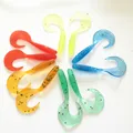 10pcs bag Artificial Curly Tail Maggot Grub Worm Fishing Lures Soft Grubs 6 5cm 2g for