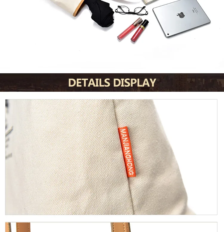 wholesale canvas duffle bag cotton eco friendly shopping bag