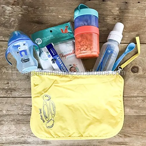 Diaper Bag Organizer Pouches A 5pc Set For Diapers,Wet Bag,Clothes,Snacks,Toys,Machine Washable