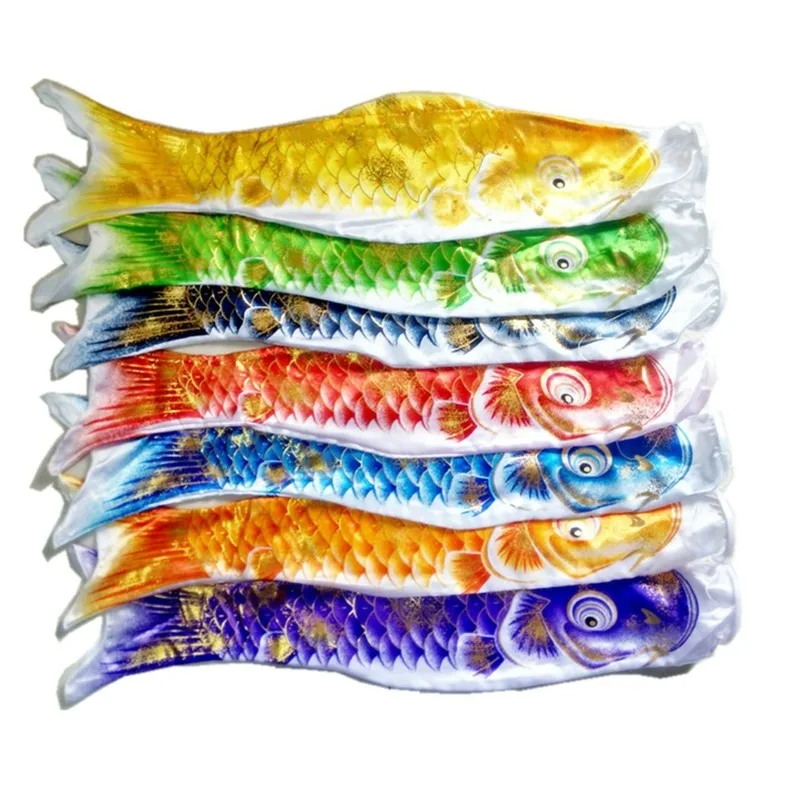 5色koinobori日本鯉魚流光風襪koinobori魚旗風箏旗日本小inobori for