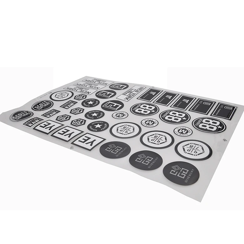 2021 free sample iron on logos sticker heat transfer 3d for clothing