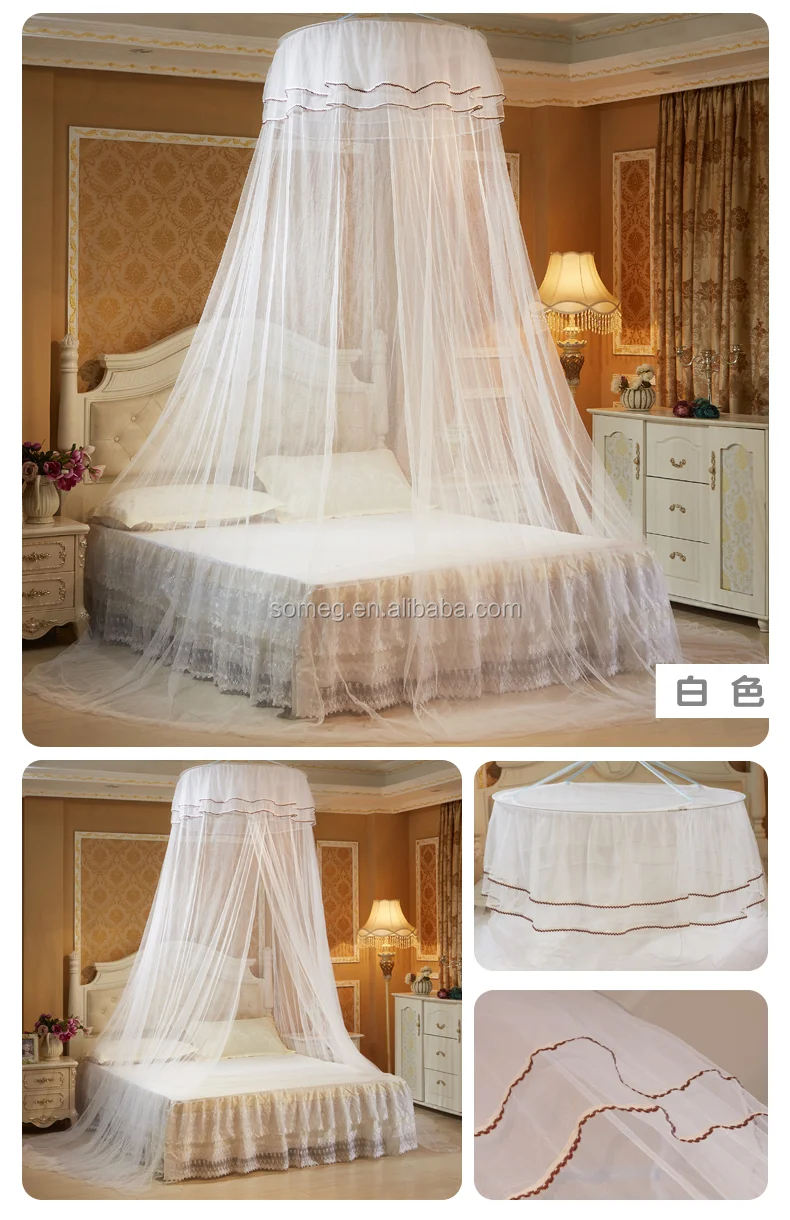 Cortina De Encaje De Techo Red Mosquitera Para Cama Doble Casa Cama