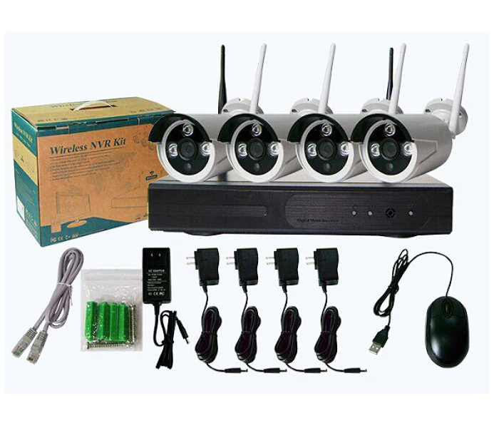 CCTV Camera China Whole Sale IP Camera 4 Channel Wireless 4ch Camera Kit DVR Kit NVR Kit