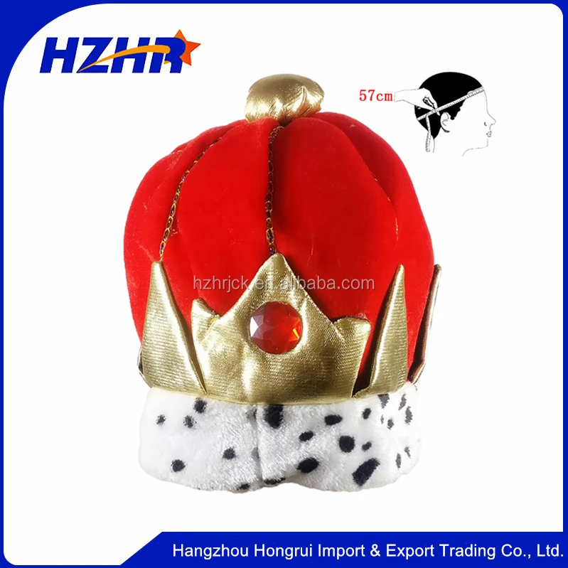 Funny Party Hats Royal Jeweled King's Crown Hat Velvet King Crown Buy