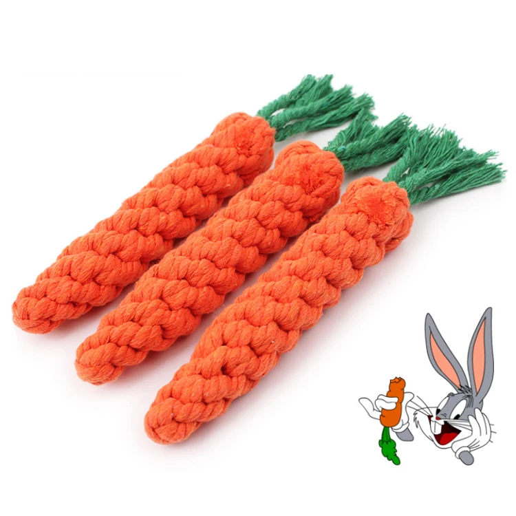 
Wholesale rubber and cotton rope tug dog chew toy 