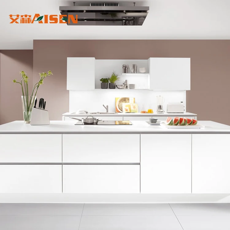 2018 Australia Most Popular 2 Pac Satin Finish Lacquer Kitchen Cabinet In High Quality - Buy 2 ...