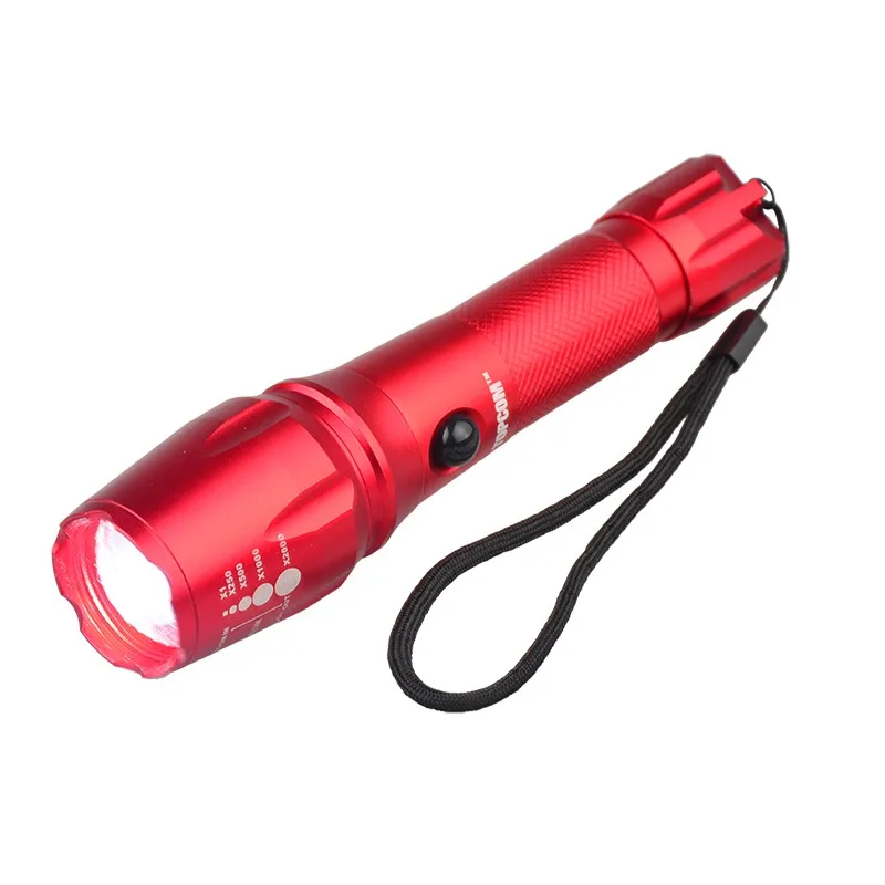 High Power 2000 Lumen Zoomable XM-L T6 LED Rechargeable Flashlight