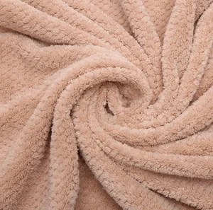 new polyester pineapple coral fleece fabric for baby blanket