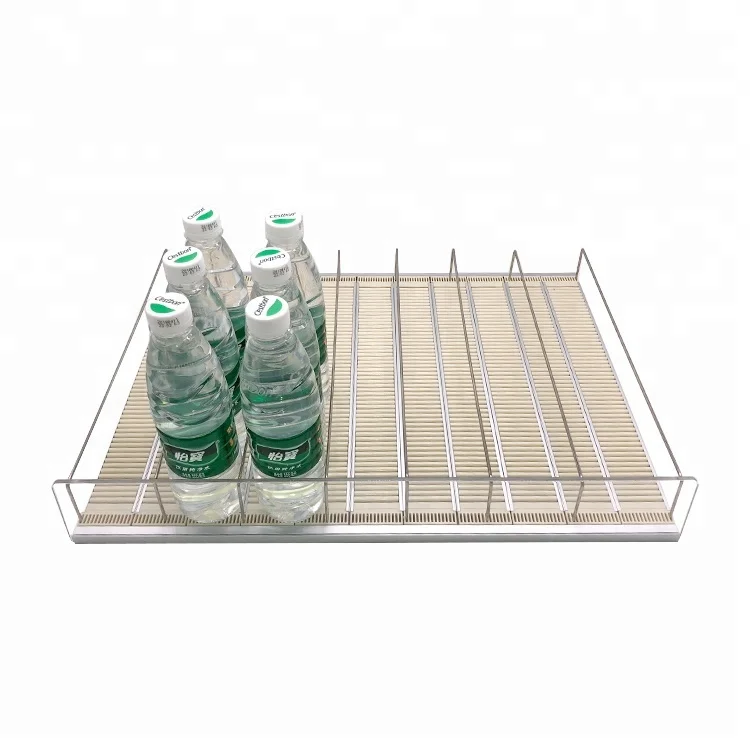 Adjustable Supermarket Acrylic Gravity Roller Shelf Dividers Pharmacy