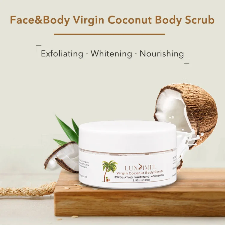 Korean Natural Exfoliating Facial Face Body Coconut Milk Scrub